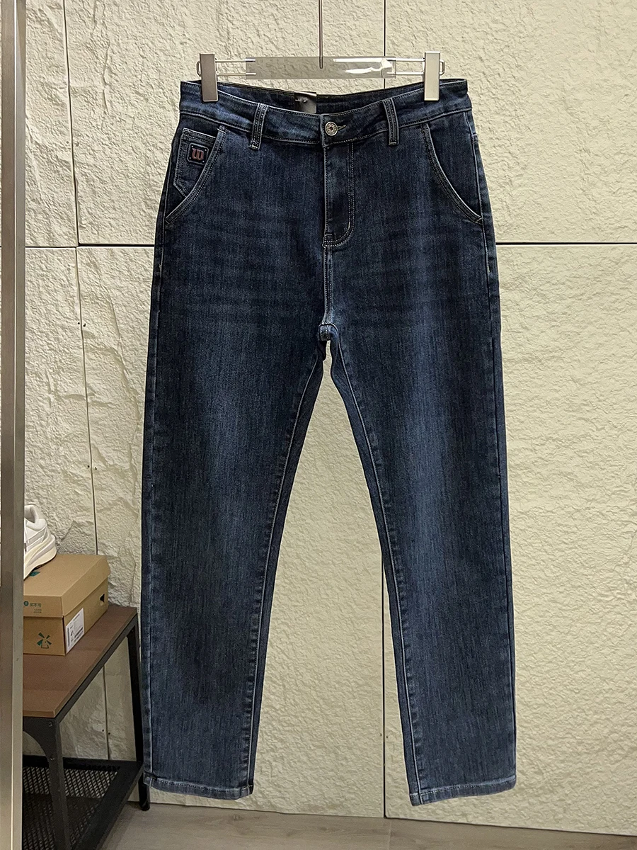 

Value Recommendation! Comfortable Cotton Stretch Washed Straight Leg Casual Men's Jeans Versatile Autumn Daily Commute Fashion