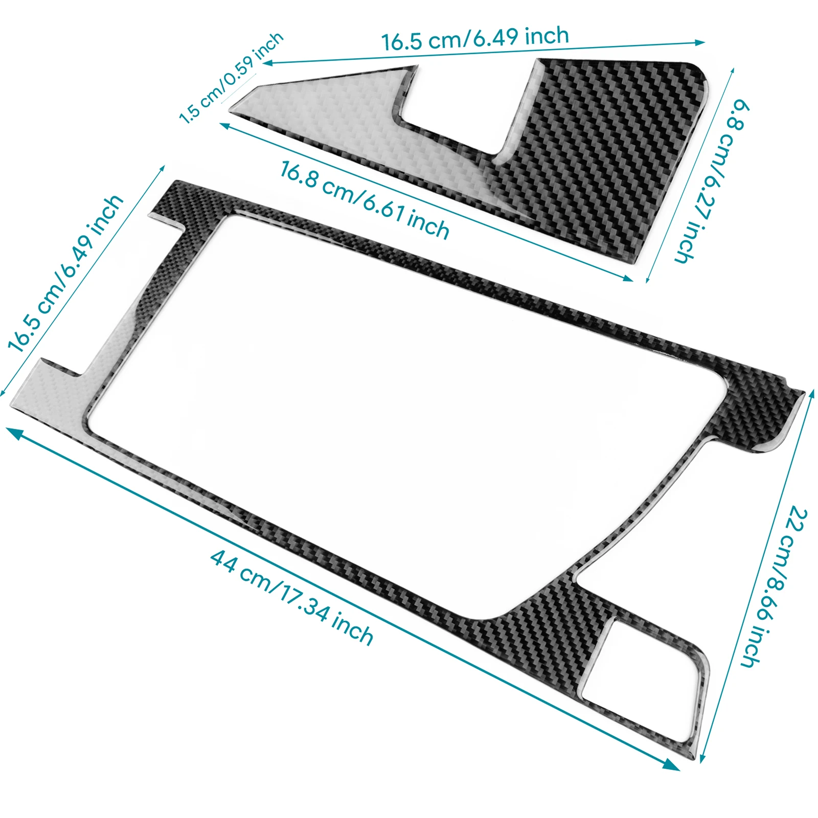 Car Storage Box Armrest Box Panel Frame Decoration Sticker Carbon FIber For For Alfa Romeo Giulia 2015-2019  Auto Accessories
