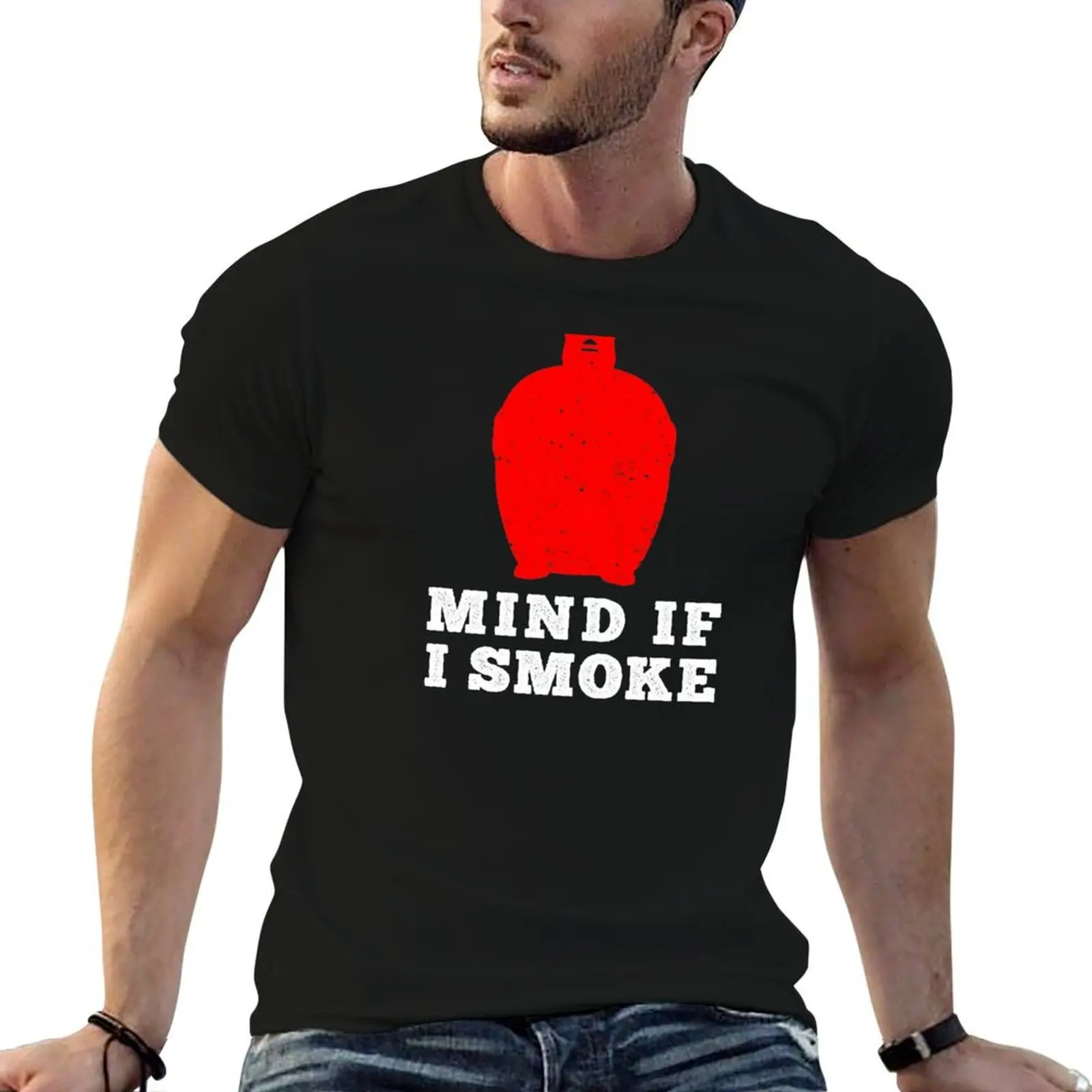 Regalo t BBQ hombre suave hombre ahumador t para carne Kamado | camisas Camiseta de regalo si algodón | para Smoke I camisas hombres | Mente de fumar