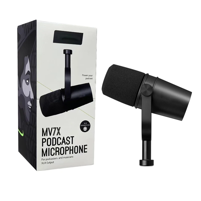 

MV7X Professional Dynamic Podcast Microphone with XLR Connection, and Cardioid Pattern for Studio and Streaming