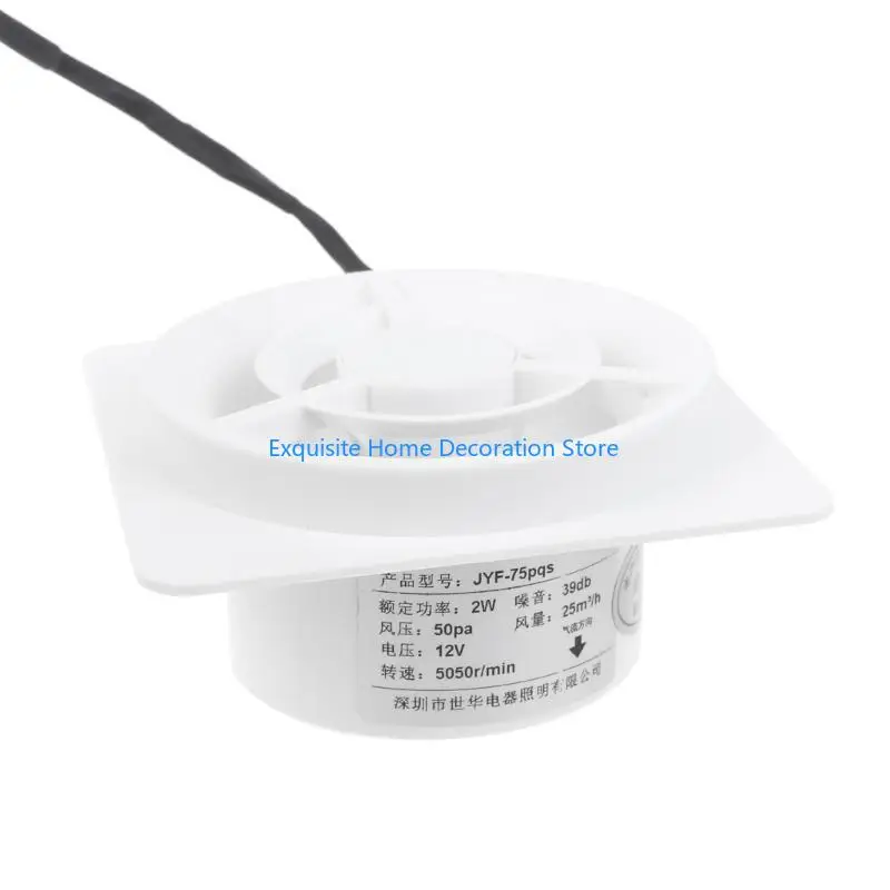 L5BF 60 مم مروحة عادم مضمنة عالية الكفاءة سرعة قابلة للتعديل للحمام