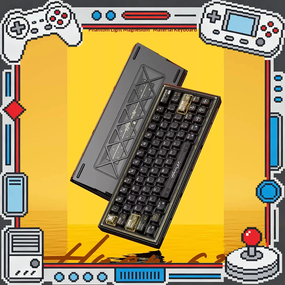 WLMOUSE HUAN63 Magnetic Keyboard 8K RT0.001 Fast Trigger Integrated cushioning Gasket structure Keyboard Pc Accessories Gift