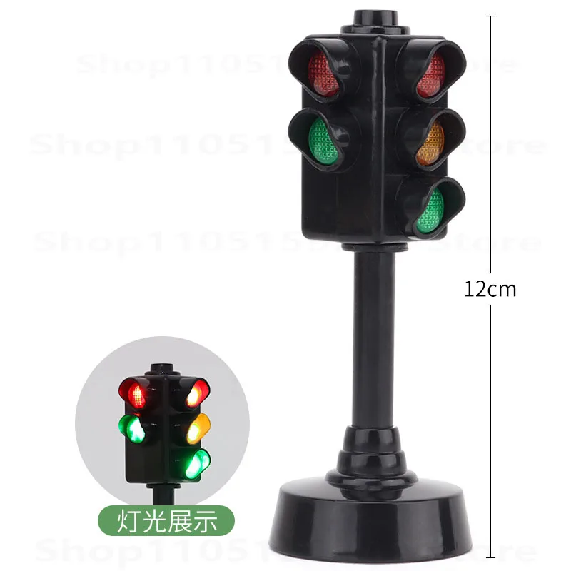 /1-2pc Traffic Light Signs Toy Traffic Light Lamp Base Simulation Road Light Safety Traffic Lamp Home Transportation Ornaments