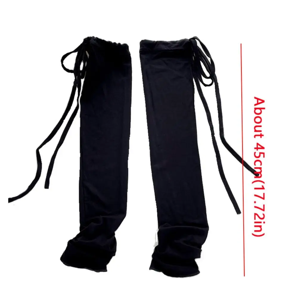 Fashion Bowknot Strapping Arm Warm Gloves Lolita Gothic Punk Fingerless Mittens Cosplay Clothing Accessories Anime Gloves y2k