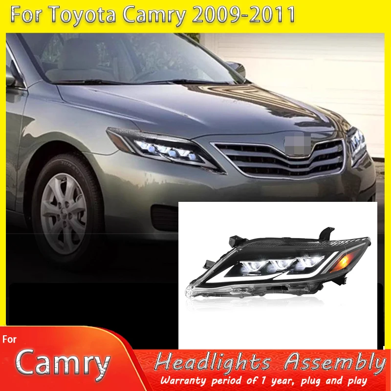 

Светодиодная фара для американской версии Toyota Camry 2009-2011, передняя линза проектора, фара DRL, светодиодная автомобильная фара, авто мобильный аксессуар
