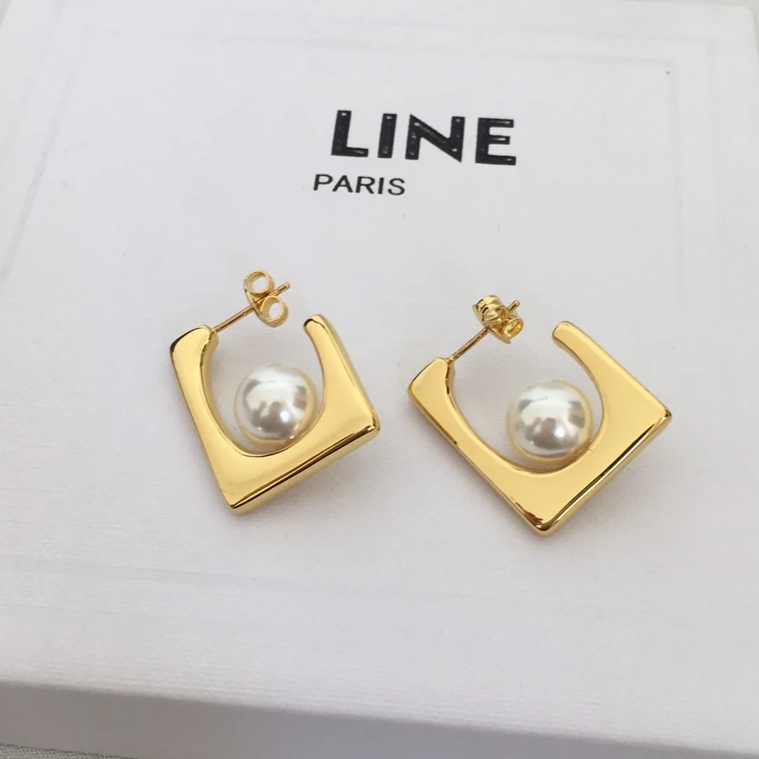 Geometric ring full drilling ring -shaped ball -shaped round bead earrings Female caring anchor rope knot hand chain