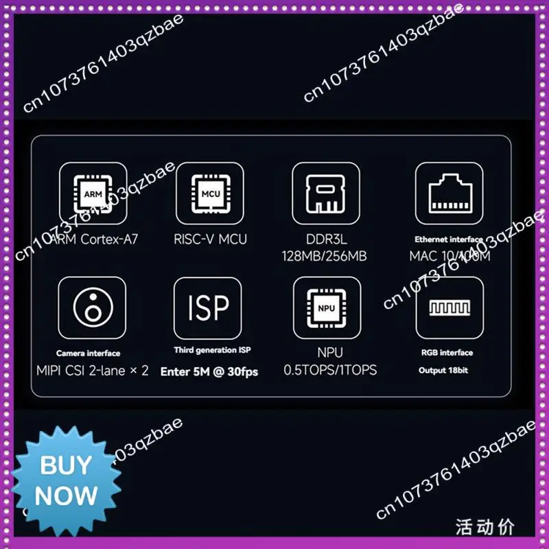 Carte de développement Linux pour Luckfox Pico Core1106 RV1106, avec WIFI RAM128 pour sonnette NVR DVR