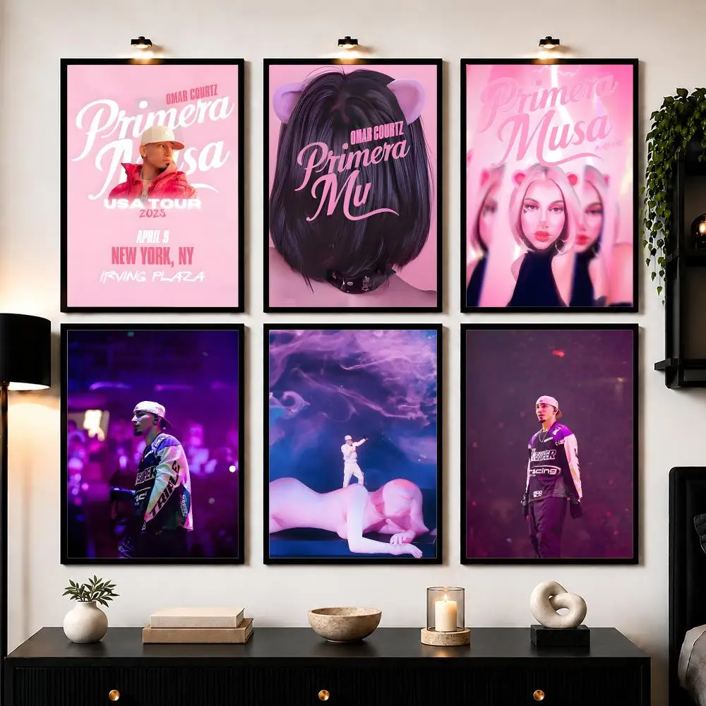 Popular Latin Singer O-Omar C-Courtz Poster Wall Art Print Sticker for Bedroom Living Room Dorm Office Modern Home Decor