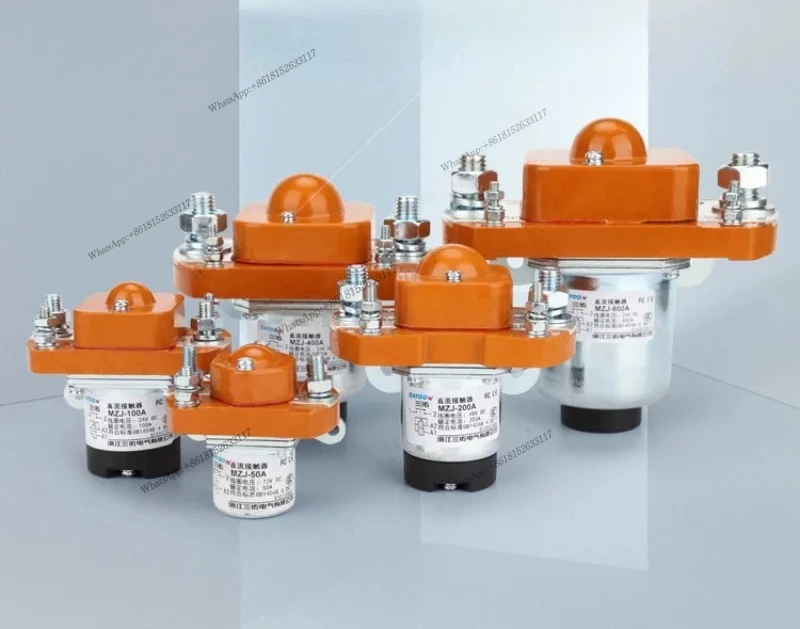 قواطع تيار مستمر MZJ 50 100 200 300 400 600A لفائف مزدوجة 24 فولت مفتاح السيارة الكهربائية مم