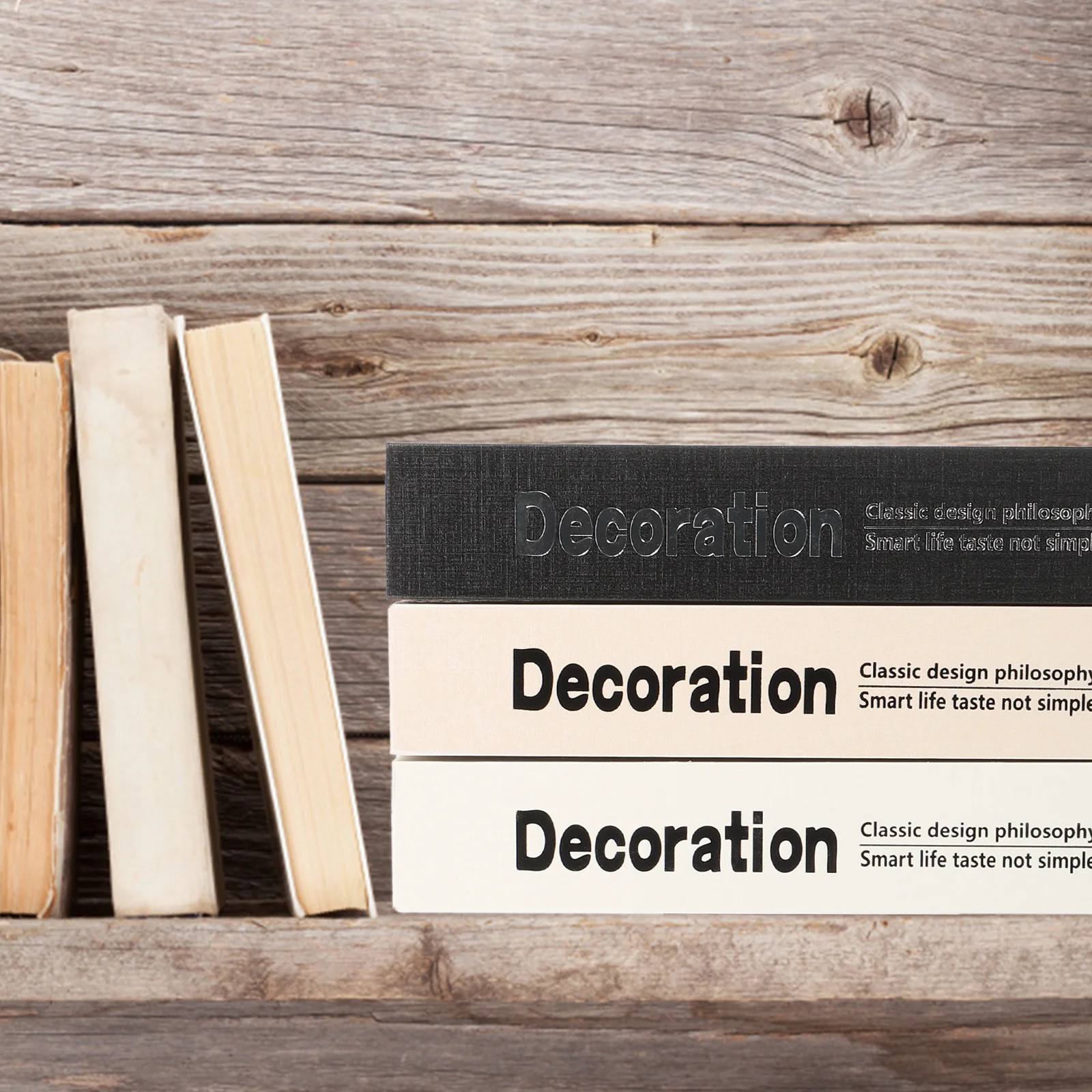 3 Pcs Imitation Book Decoration Room Retro Model Modern Paper Jam Desktop Office Homesteading Books