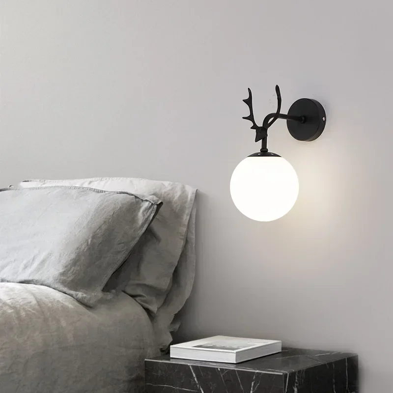 Modern Creative Antler LED Wall Lamp For Living Room Bedroom Bedside Corridor Aisle Light Home Hecor