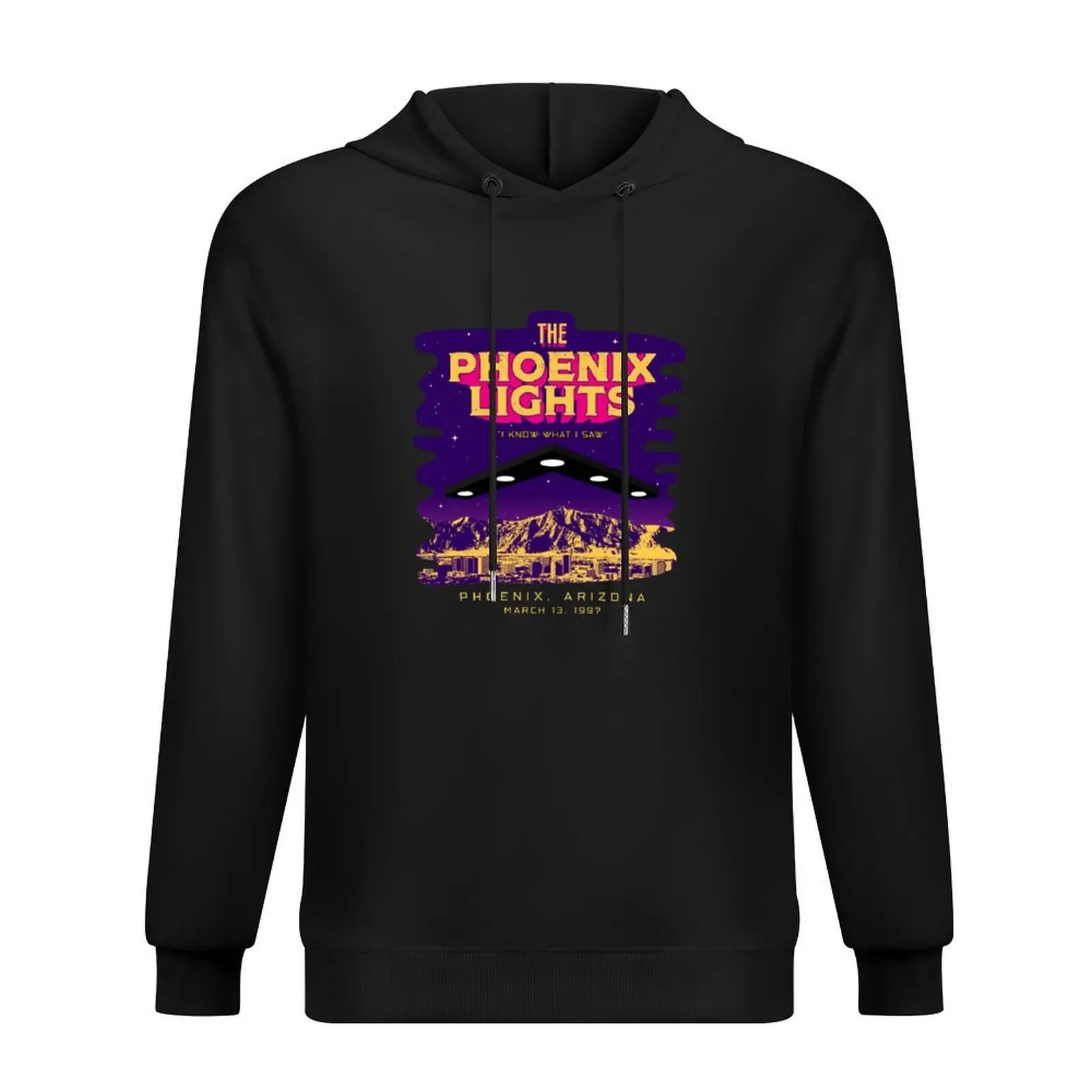 

The Phoenix Lights UFO Event - I Know What I Saw 1997 Hoodie men's sweat-shirt fashion men graphic t shirts men tracksuits