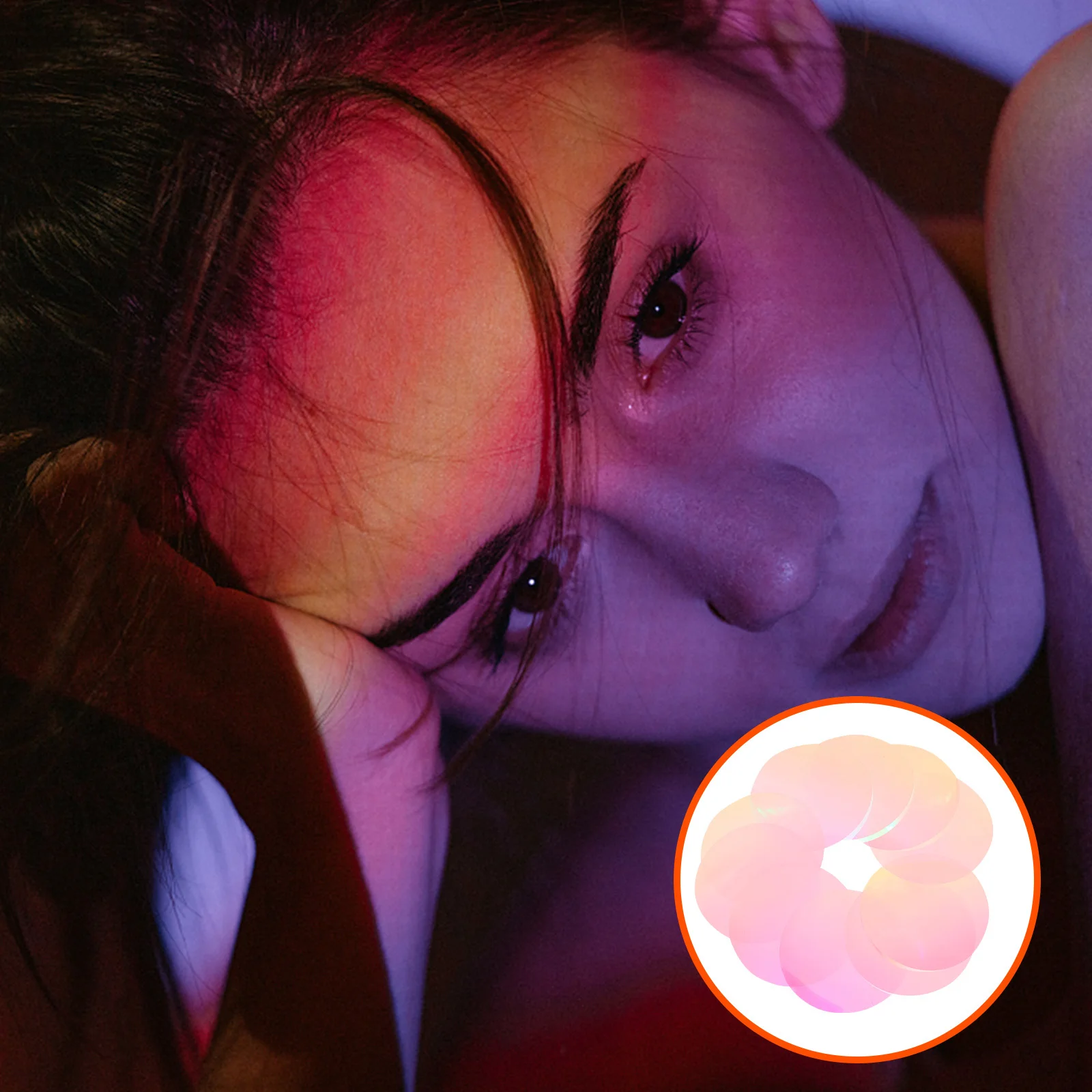 

10Pcs Sunset Light Dazzle Color Film 66mm Color Correction Sheets for Photography LED Flash Strobe Light Gel Filters