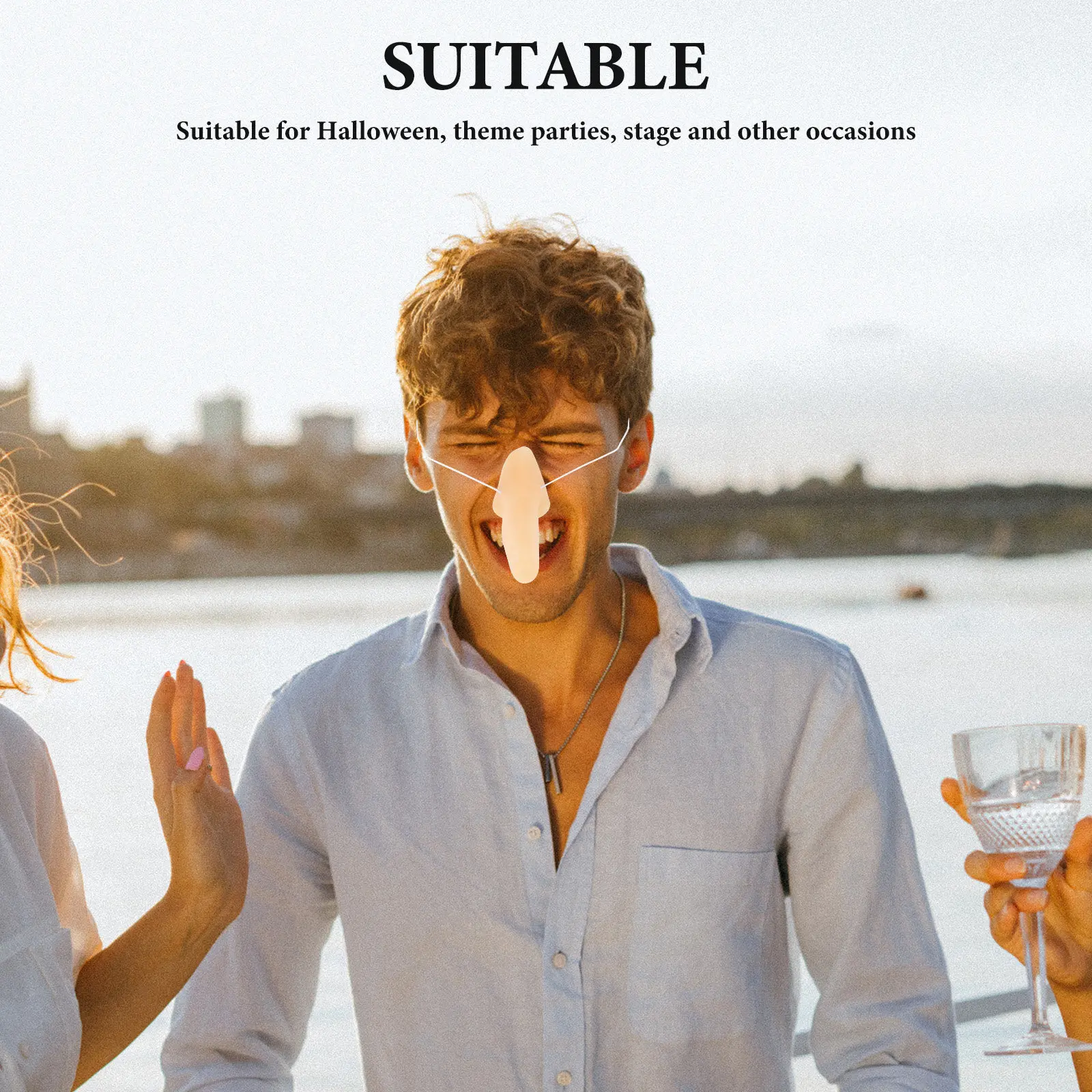 Witch Long Nose Prosthetic Latex Halloween Costume Accessory Party Cosplay Prop Fake Nose For Adults Kids Novelty Gag