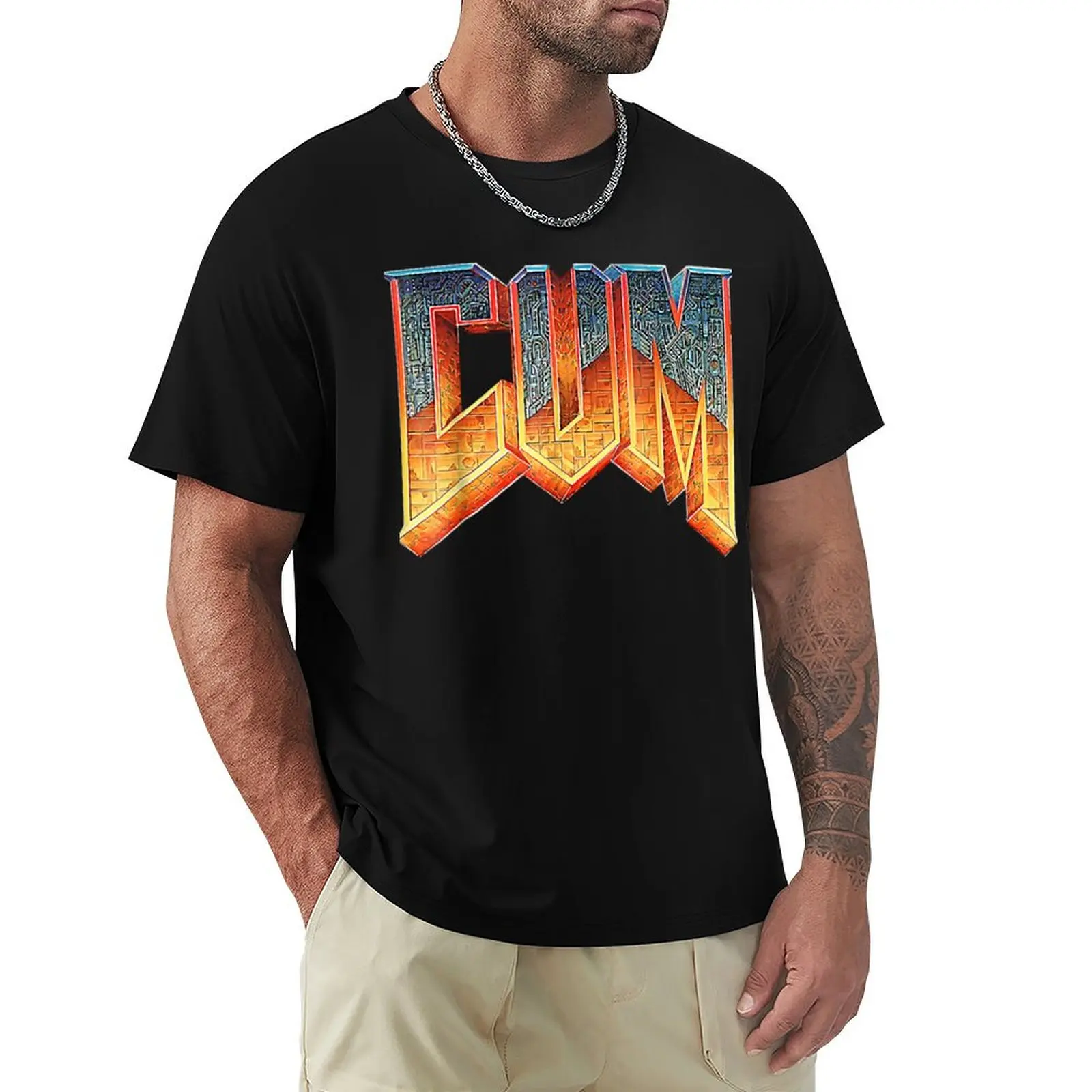 

Doom-Cum Game Women T-Shirt cute tops summer 2025 custom t shirt funny t shirts for men