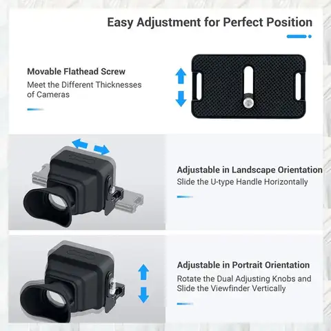 Vente chaude-3X LCD viseur caméra 3.0 "appareil photo viseur pour Nikon Z30 Sony ZV-1 ZV-1F RX100 Canon G7X, 3X LCD viseur identique