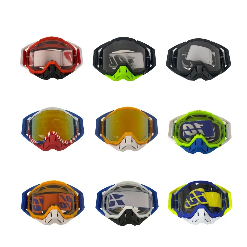 UV400 Anti-UV Scratch Resistant Pilot Goggles Wind Dust Proof Vintage Eyewear for Motorcycle Helmet Offroad Riding