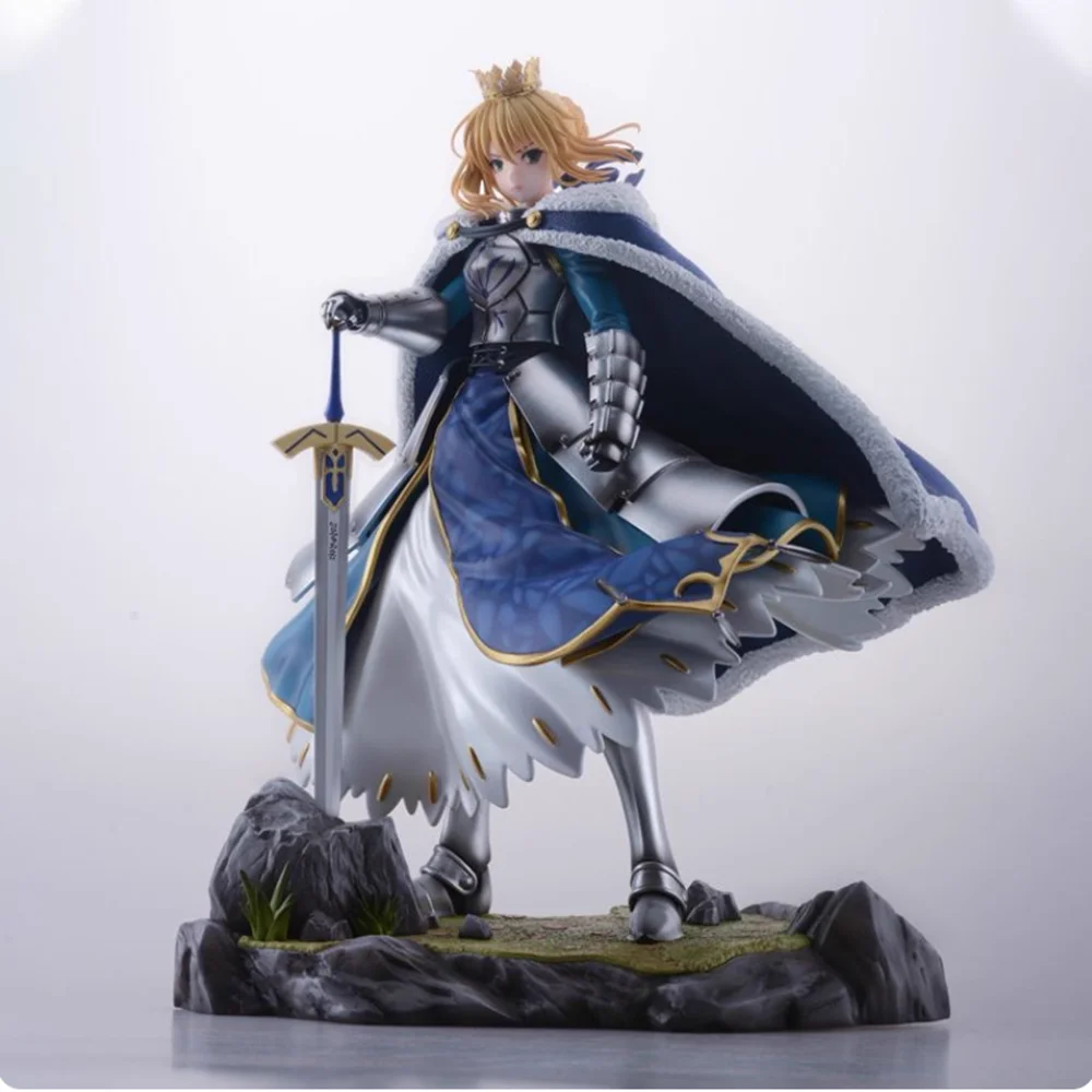 27cm Fate/stay Night Altria Pendragon Deluxe Edition FGO 1/7 Japanese Anime PVC Action Figure Toy Game Collectible Model Doll