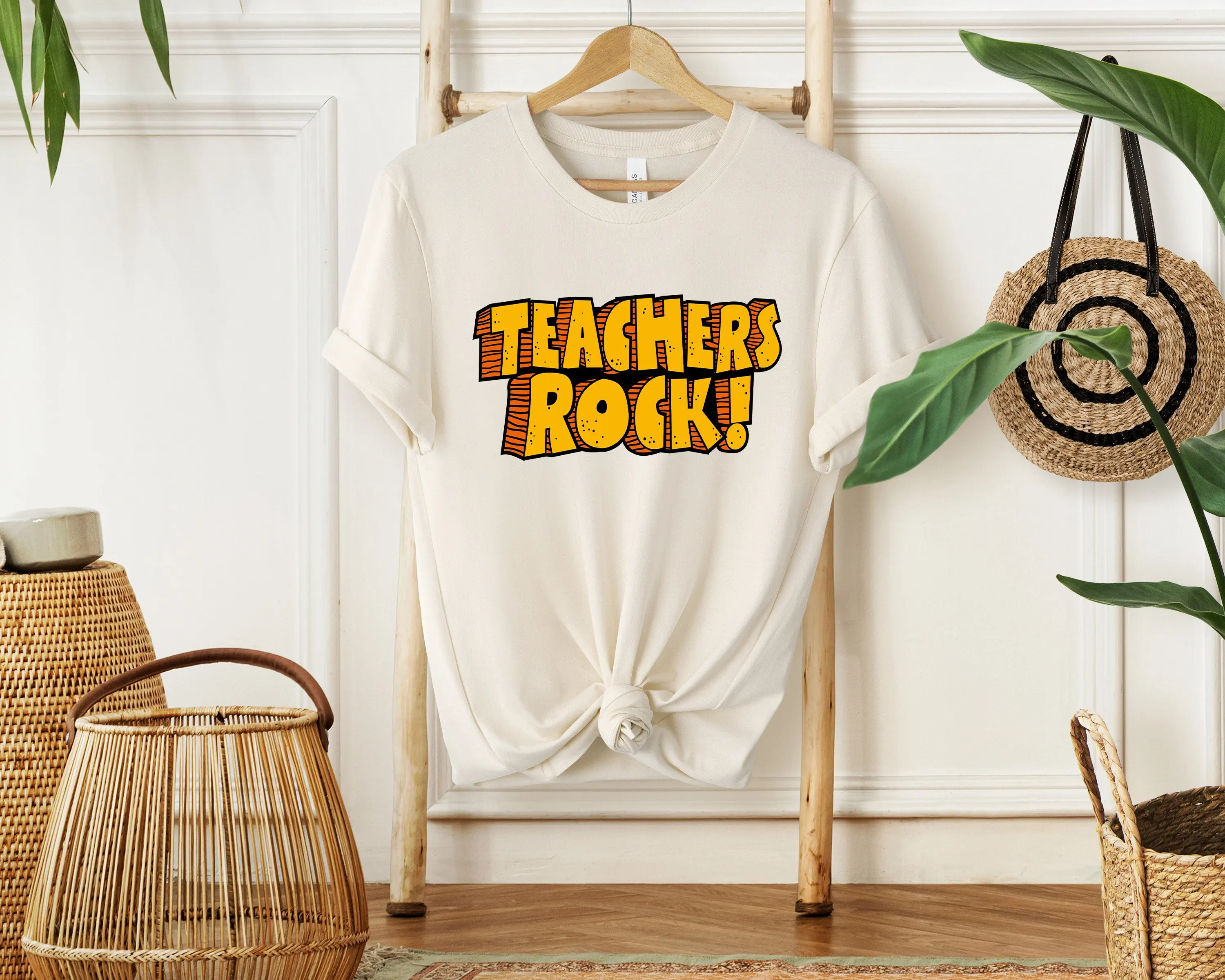 Funny Teacher T Shirt Teachers Rock School Party Back To Christmas Life