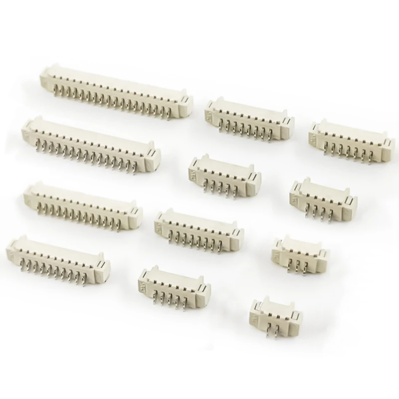 20/50pcs MICRO JST 1.25 Connector 1.25mm Pitch Horizontal Straight Socket Pin Header 2/3/4/5/6/7/8/9/10/11/12P