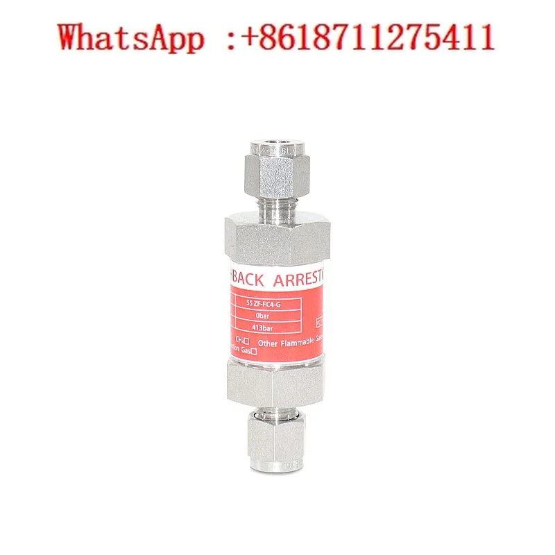 

Cartridge Hydrogen Flame Arrestor 8mm Flammable Gas Fire Arrestor Valve 316L Stainless Steel Flame Arrestor