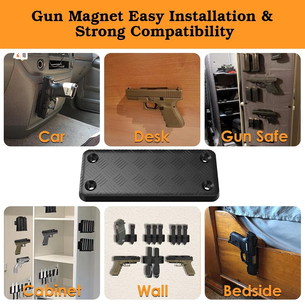 Soporte magnético pistola con recubrimiento de goma para coche - imagen 3