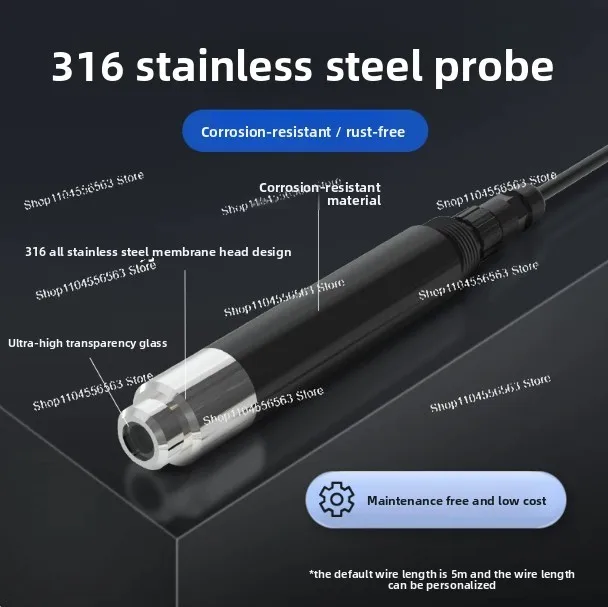 Online water dissolved oxygen sensor detection instrument fluorescence electrode