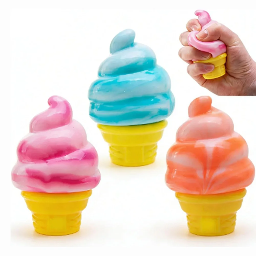 Ice Cream Squeeze Squishy, Ice Cream Cone Squishy, Easter Basket Stuffers, Party Favors