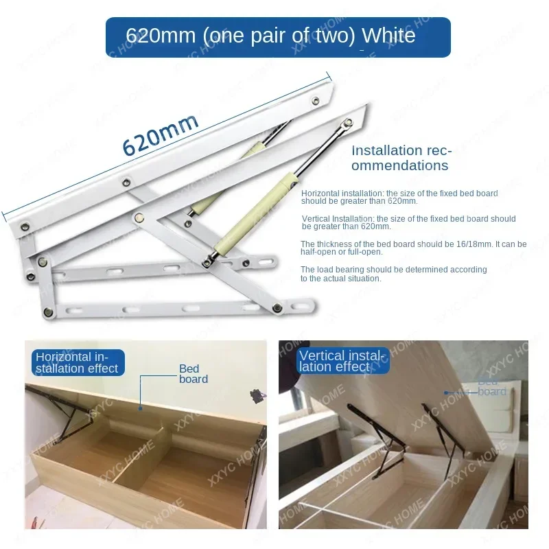 Hydraulic Rod Air Pressure Rod for Bed Gas Spring Tatami Support Rod Bed Board Support Frame Lifting Jack Air Support