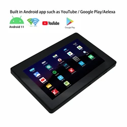 7inch android 11 IPS  WIFI SD card mini USB online video music audio bluetooth wall amplifier panel YOUTUBE GOOGLE PLAY SPOTIFY