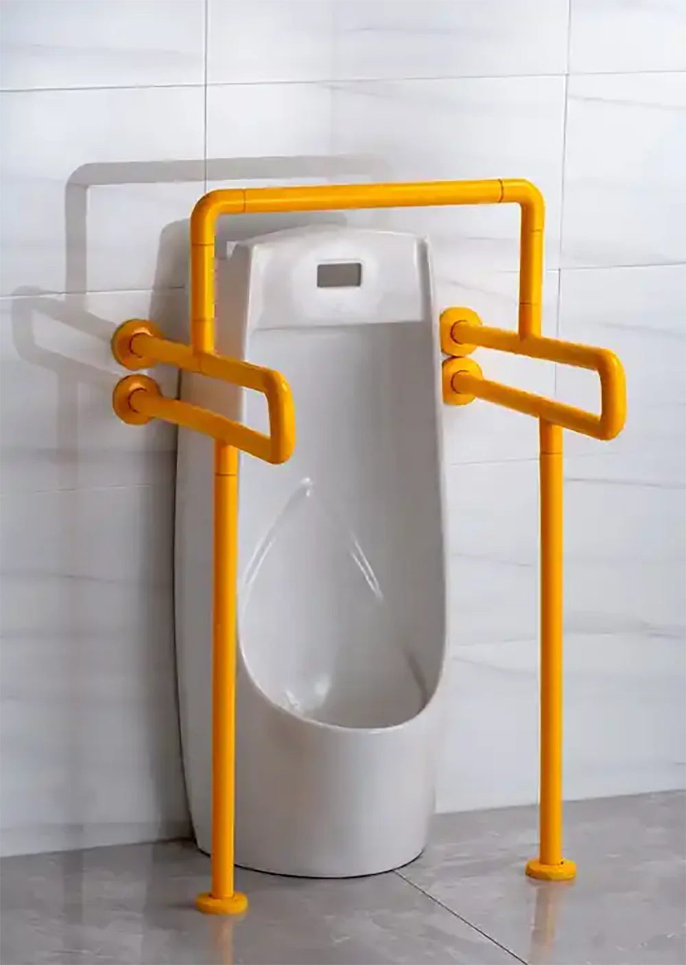 Stainless Steel Nylon Coated Non-Slip Grab Bar with Armrest, Safety Handrail for Elderly and Disabled in Washrooms