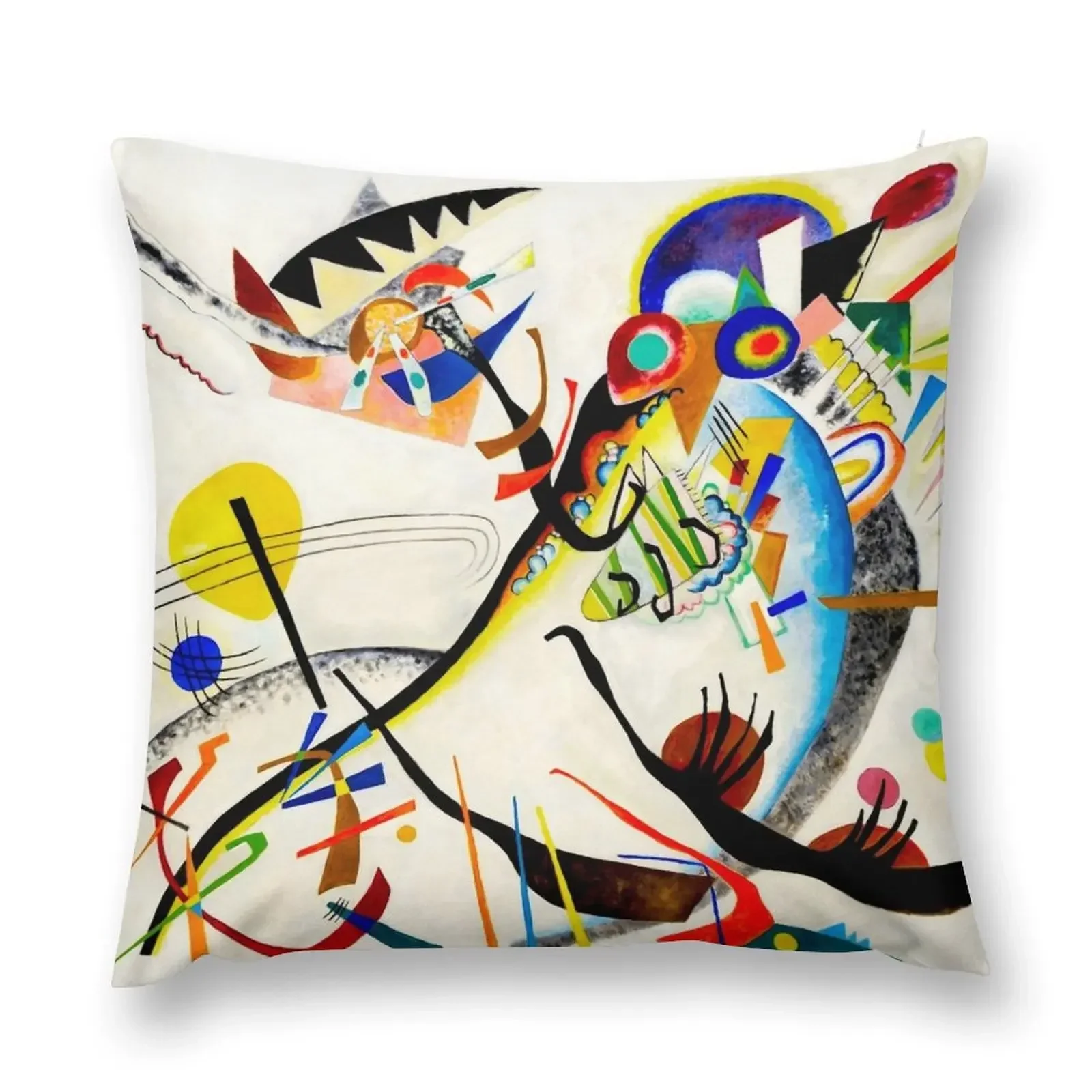 Kandinsky - Blue Segment Throw Pillow Christmas Cushion For Home anime girl Luxury Living Room Decorative Cushions pillow