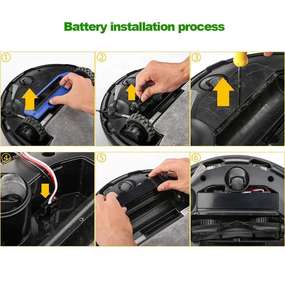 Nueva batería recargable para Xiaomi 2S Mijia STYTJ02YM 14,8 V 12800mah Robot de barrido y aspiradora Haier JX37