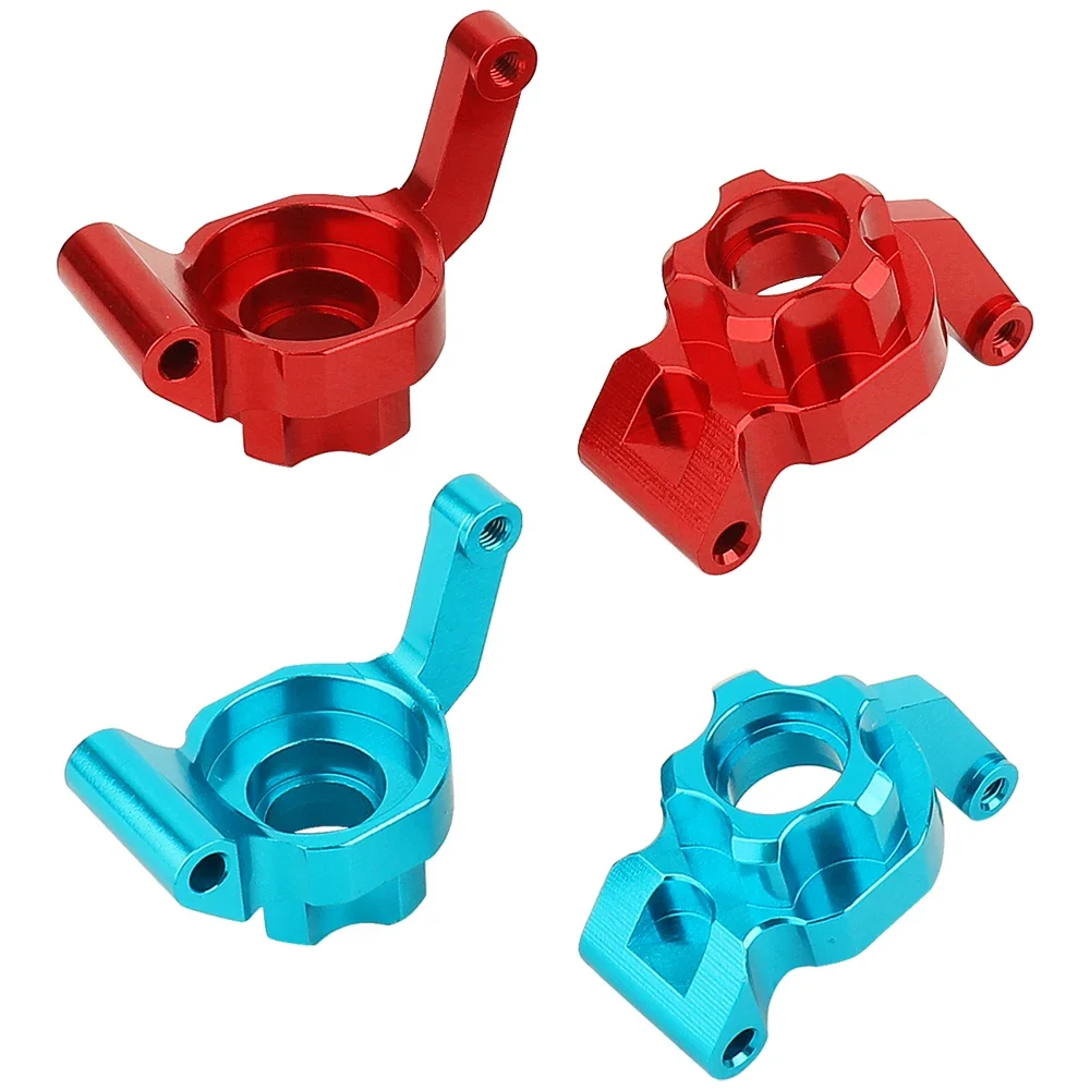 Metal Front & Rear Steering Knuckles Carrier Steering Hub Carriers Upgrade Parts for Tamiya TT-02B TT02B 1/10 RC Drift Car