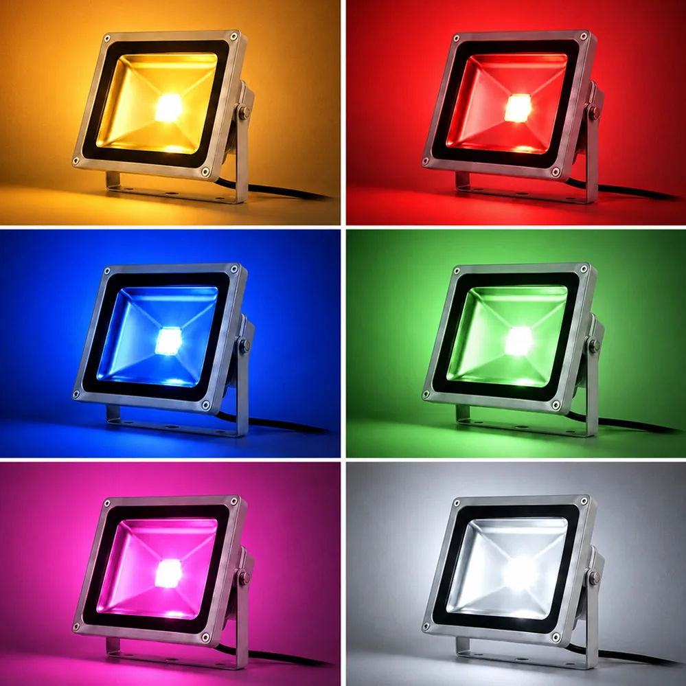 LED COB Lamp Bead DC27-36V 10W 50W 60W Smart IC No Need Driver DIY Flood Light Bulb Outdoor Landscape Lamps Multiple Color