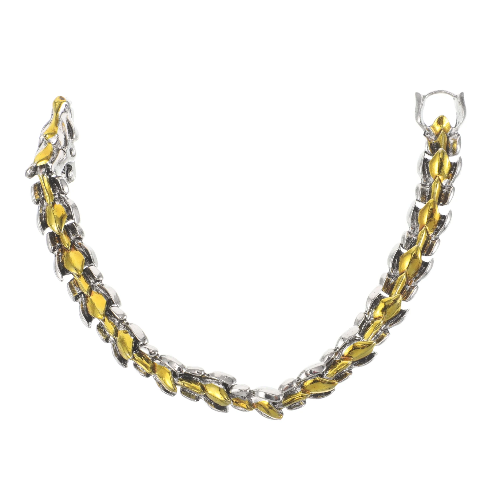 

Dragon Bone Men Viking Chain Link Hand Jewelry Punk Style Fashion Accessory Hip Hop Charm Bracelet For Boys Adults Vintage Alloy