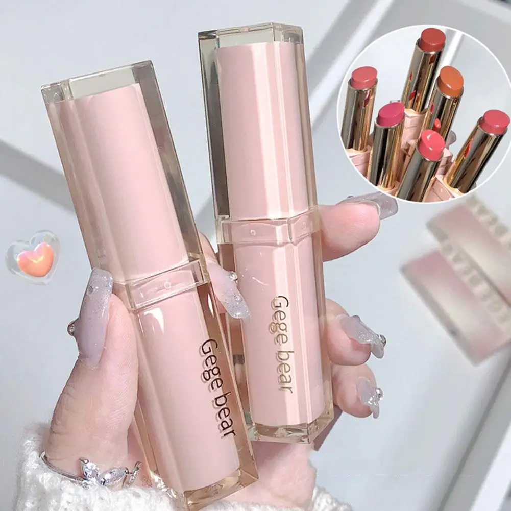 Glossy Lipstick Mirror Glass Jelly Lipstick Color Development Sea Beauty Long Rose Lasting Makeup Health M8O6