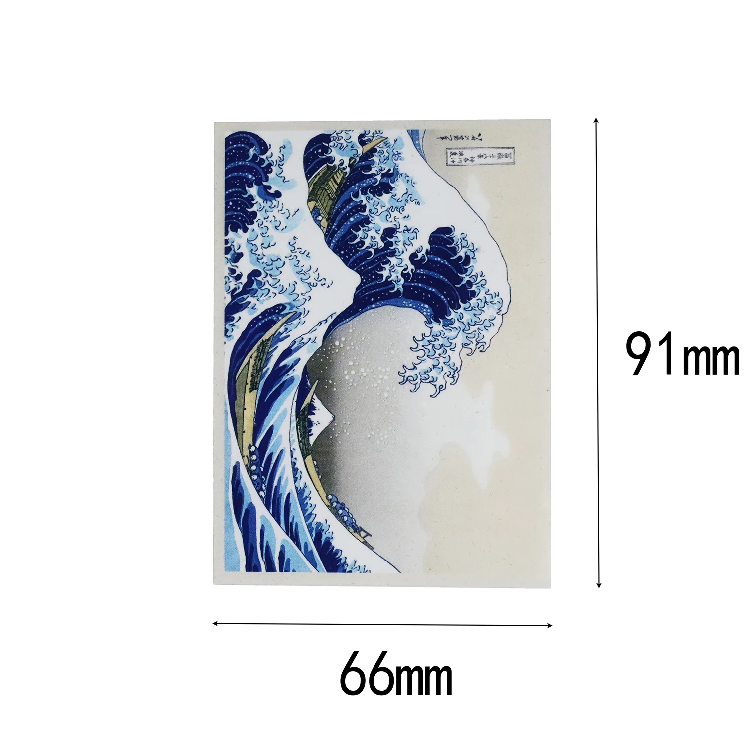 60PCSTCG The Great Wave Card Sleeves Japanese Famous Painting Card Protector Shield Graphics Top Loader MTG/YGO Limited Sleeves