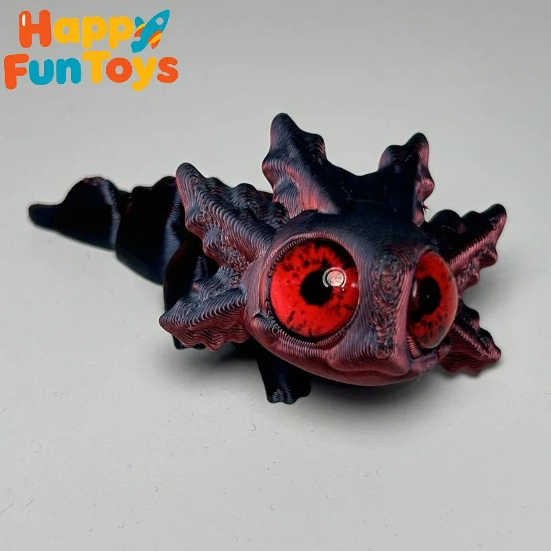 

﻿ 3D Printing Salamander Action Figures toy Multi-joint Movable Simulation Eyes for Kids Gift Living Room Decoration
