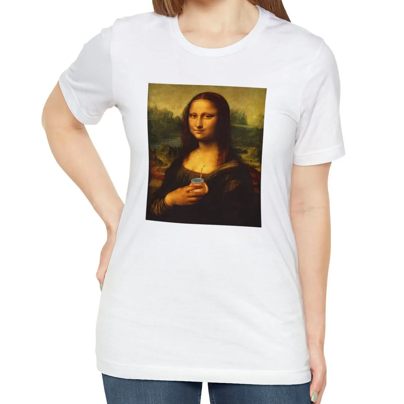 Mona Lisa Yerba Mate T Shirt Plant Lover