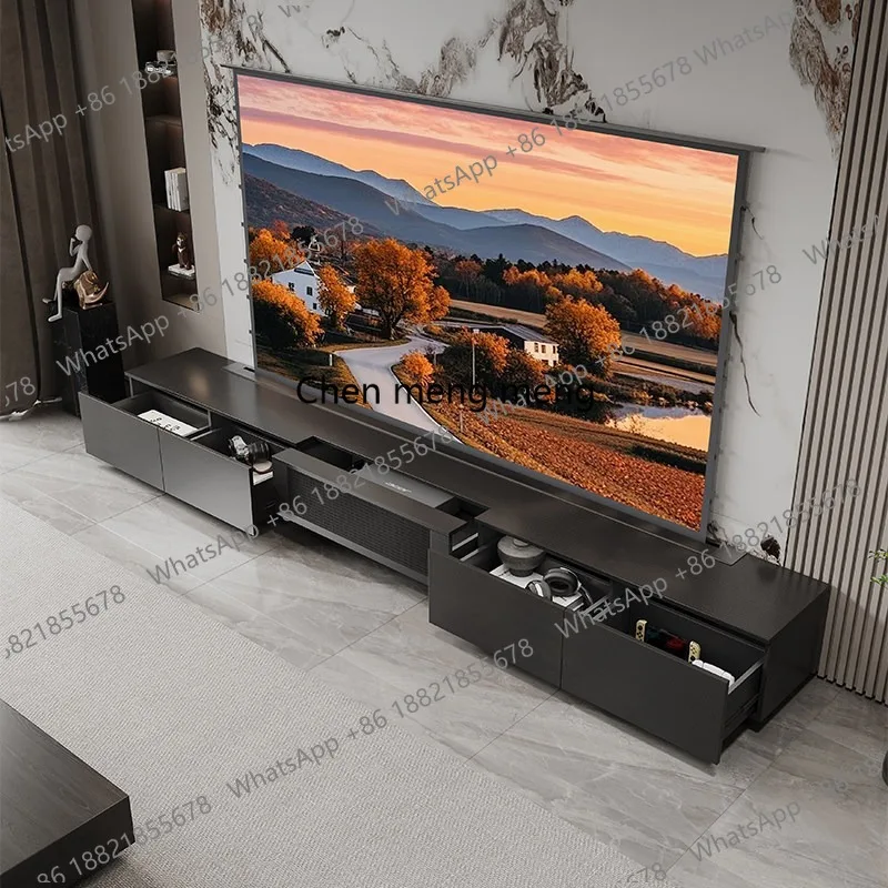 Automatic screen lift laser TV integrated intelligent telescopic one-button lift 88/100/120 inch special TV cabinet