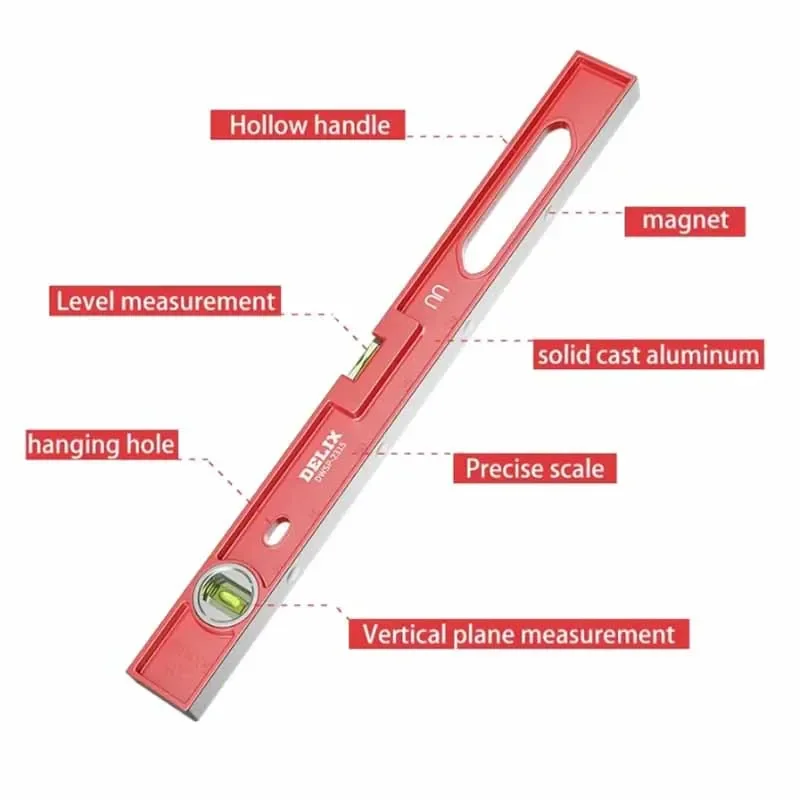 Imagem -02 - Precisão Nível Multi Funcional Doméstico Pequena Fita de Medição Prevenção de Quedas Forte Magnetismo Ferramentas de Hardware Alta