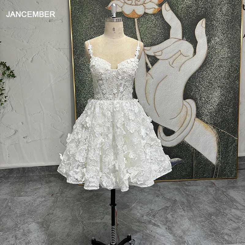 A-Linie Brautkleider Frauen Maßgeschneiderte Crepe Spaghetti-Trägern Hochzeitskleid Für Partys Abend Brautkleid Vestido de Novia
