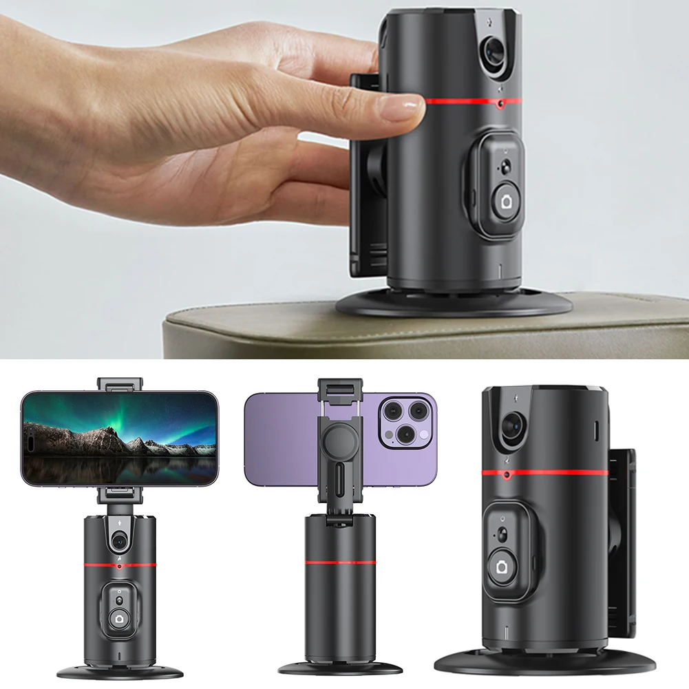 

Handheld Head Stabilizer Selfie Stick 360° Rotation Gimbal Auto Face Tracking Tripod Mount Wireless Remote Smart Stands for Vlog