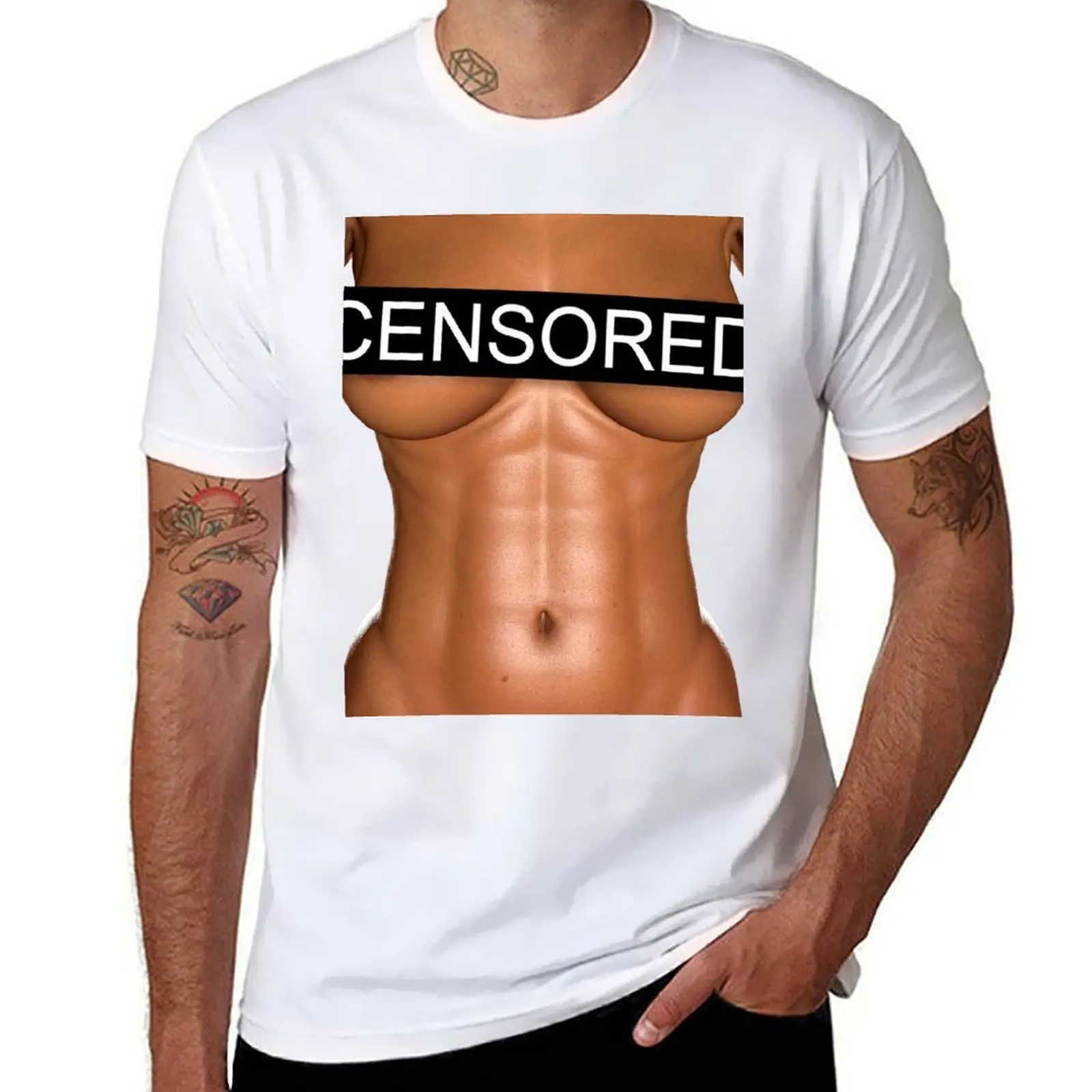 

Censored T-Shirt t shirt man cotton cotton t shirts man 100% T-Shirt