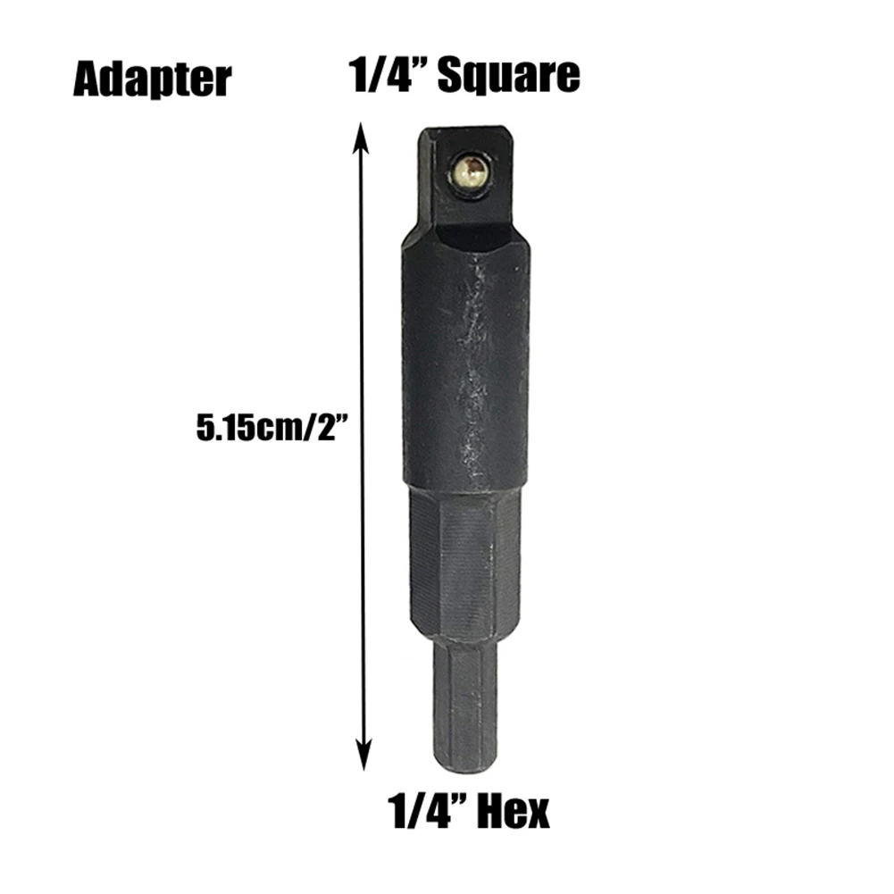 

Long Lasting Adapter Wrench Tool Ratcheting Service Refrigeration Square Air Conditioner Hexagon Bit Lightweight