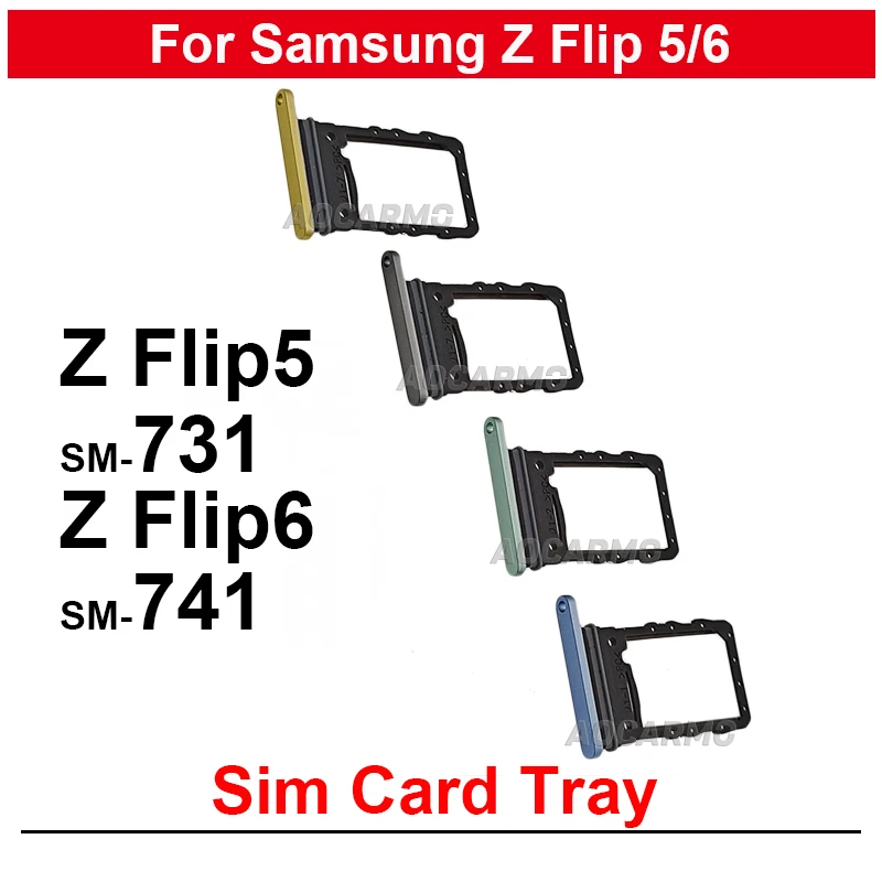 

Для Samsung Galaxy Z Flip 5 6 Flip6 Sm-F741 Flip5 SM-F7310 Держатель лотка для SIM-карты, слот для ремонта