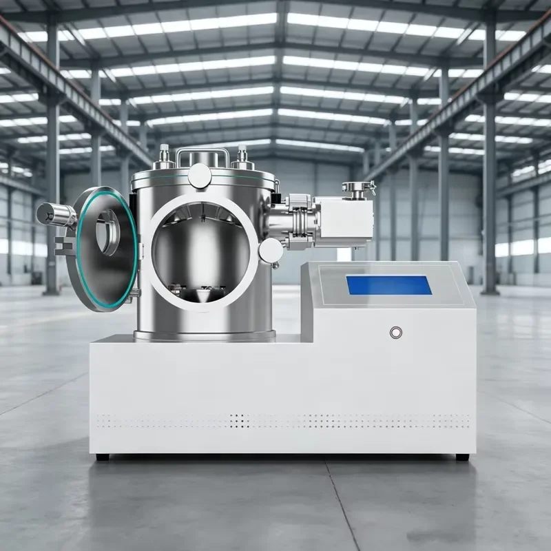Stainless Steel Chamber Dual-Target Magnetron Sputtering Coater Sputter Coating Tester Magnetic Controlled Deposition System