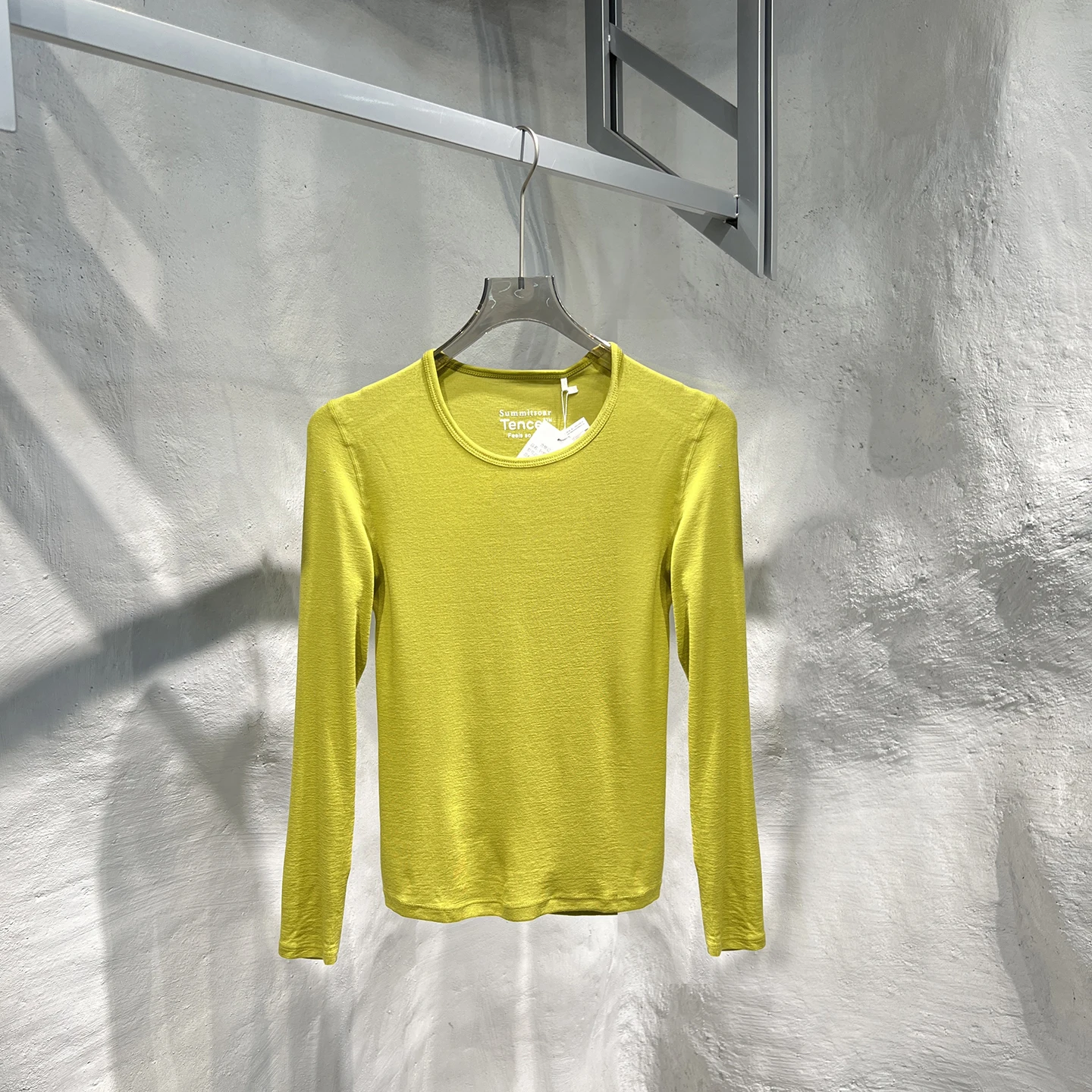 تي شيرت محبوك خفيف دافئ من صوف ميرينو كوي جاف في الهواء الطلق قاعدة irt المرأة الرياضية Sle طويل Sve جولة Ne السيدات #5