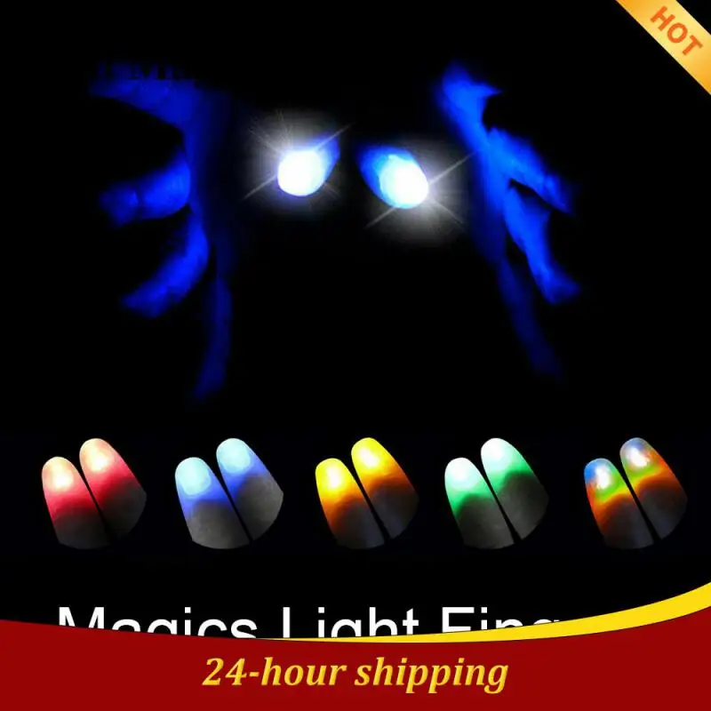 

Thumbs Led Light up Toys Kids Magical Trick Props Funny Flashing Fingers Fantastic Glowing Toys Children Luminous Gifts